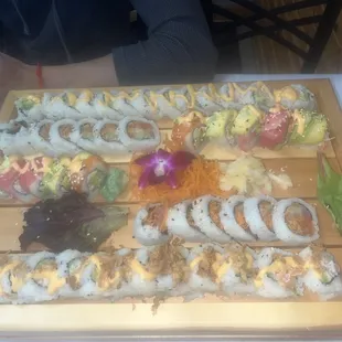 sushi and sashimi, sushi, sashimi, food