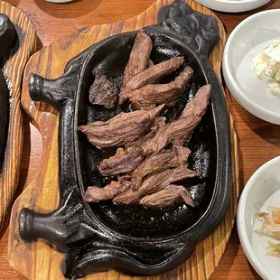 Cool sizzling serving dishes