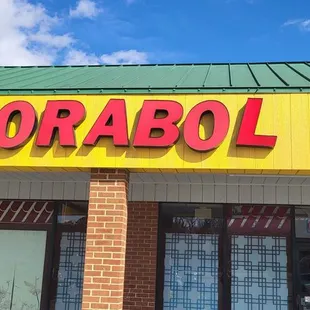 Sign outside