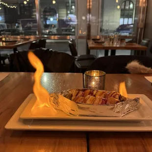 Flaming ahi roll