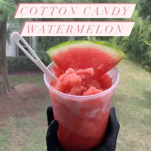 Cotton candy watermelon sorbet