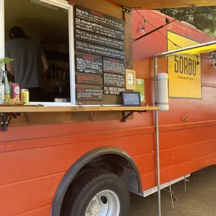 The truck + the menu on 6/3/2021