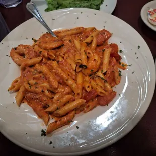 Shrimp vodka pasta