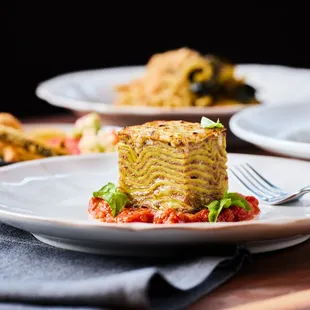 Timballo with dry-aged beef, Comte cheese