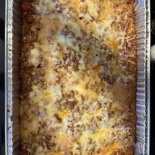 Monster homemade Take-n-Bake Lasagna