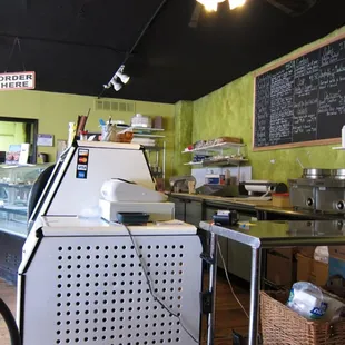 the interior of a restaurant