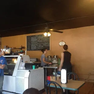 Front counter.
