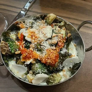 Brussels with cottage cheese