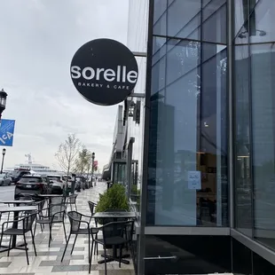 the entrance to sorelle