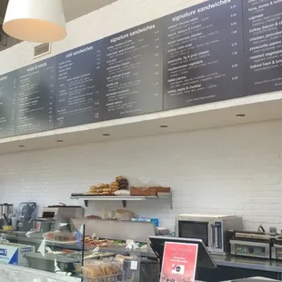 Sorelle&apos;s kitchen and menu board