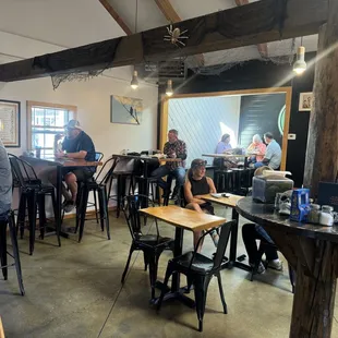 Inside the restaurant