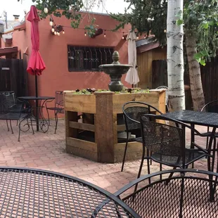 Outdoor dining area