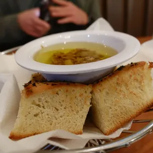Bread and olive oil