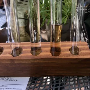 Tasting flight ~ #3 Chardonnay , #11 Muscat Canelli, #12 Sparking almond  #14 Dessert Muscat , #Frapp Vino ( summer special ) cheers !