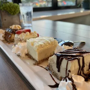 Cheesecake sampler