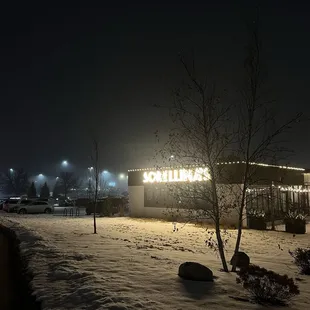outside
