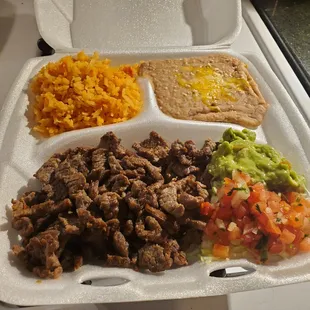 Carne Asada Plate.