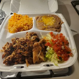 Carnitas Plate.