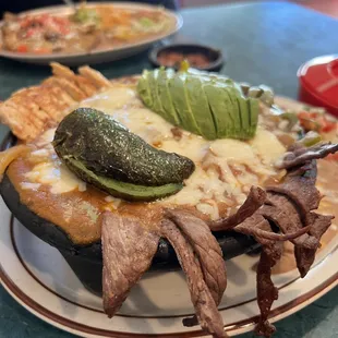 El Mocajete (shrimp, beef &amp; chicken)