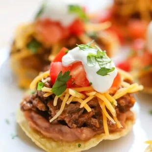 Steak Tostadita bites