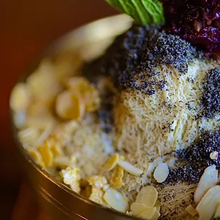Black sesame bingsu