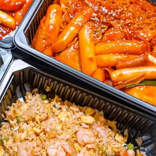 Mala Tteokbokki, fried rice