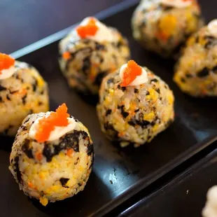 Flying fish roe rice ball