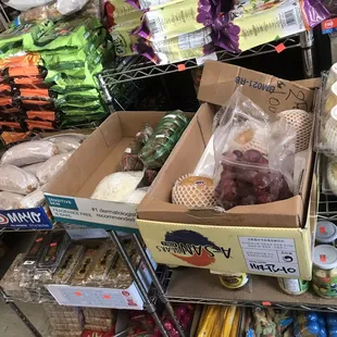 a variety of food items