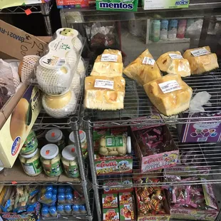 a variety of food items