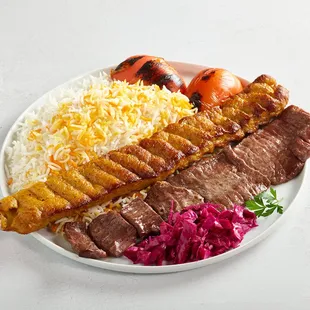 Soltani Beef with Chicken (Fillet Mignon with Ground Chicken)