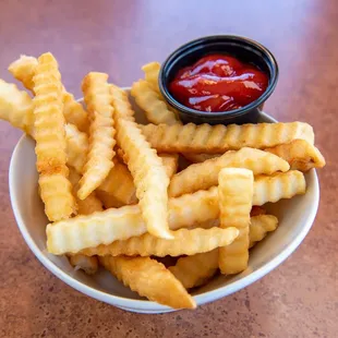 a bowl of french fries