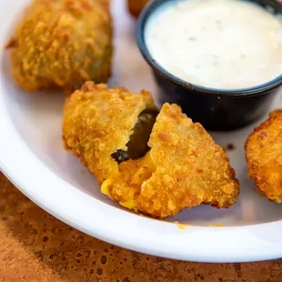 a plate of fried food