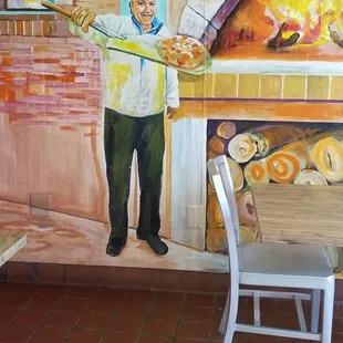 Wall painting inside.