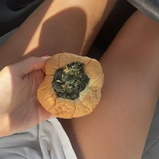 Spinach and cheese kolache