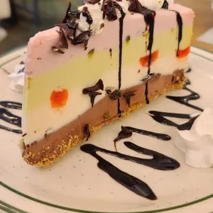Spumoni Ice Cream Cake ($5.95)  06-03-2023