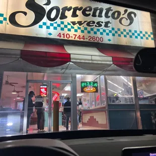 the front of a restaurant