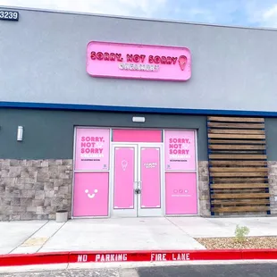 he entrance to the store
