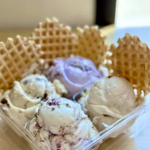 Ube Honeycomb   Bumbleberry Cheesecake Crumble  O.G. Butter cake  Whiskey Bananas Foster