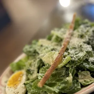 a salad with hard boiled eggs