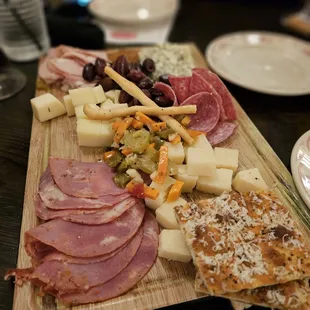 Charcuterie board, don't recommend