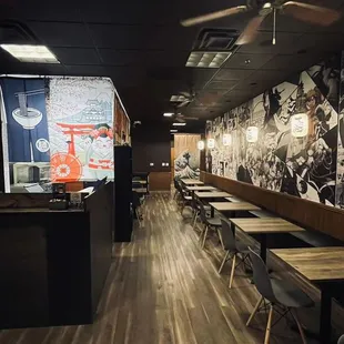 the dining area