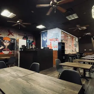 interior, sushi and sashimi