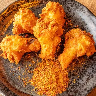 chicken wings and fried chicken, food