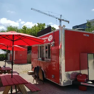 Waiting for what's promised to be the best falafe in the U.S. They're making it fresh for me!!!