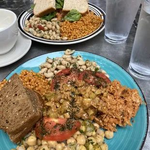 the Sampler Salad and The Little Piggy Sandwich