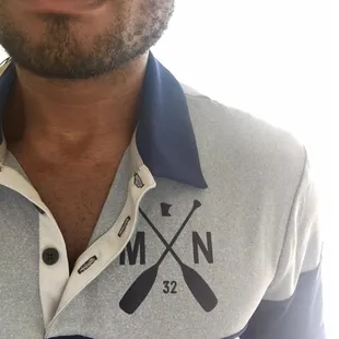 Men's ace Gold shirt. Very soft and comfortable that I could spend a day in it.