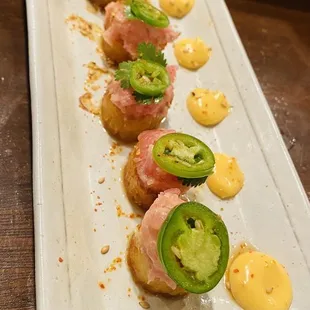 Crispy Rice with tuna &amp; jalapeño