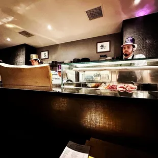 sushi and sashimi, interior