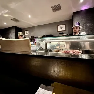 sushi and sashimi, interior