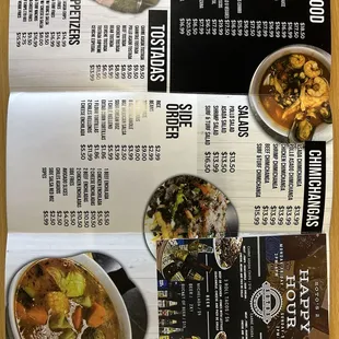 Latest menu